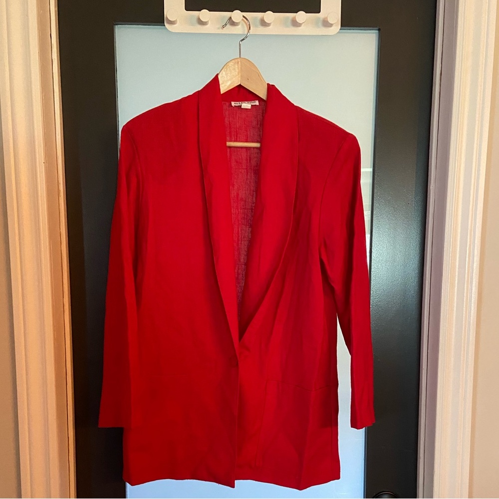 Women’s Ellen Figg size 12 polyester blazer GUC